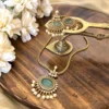Pastel Green Surat stone Choker Set